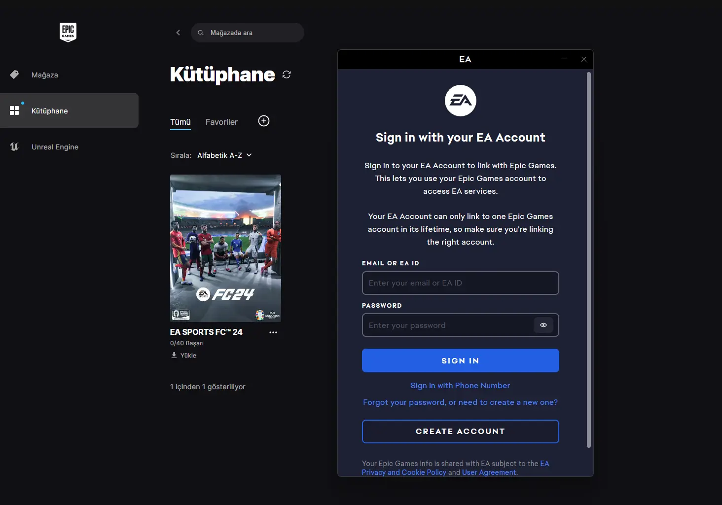 SIFIR HESAP | FC 24 + 32₺